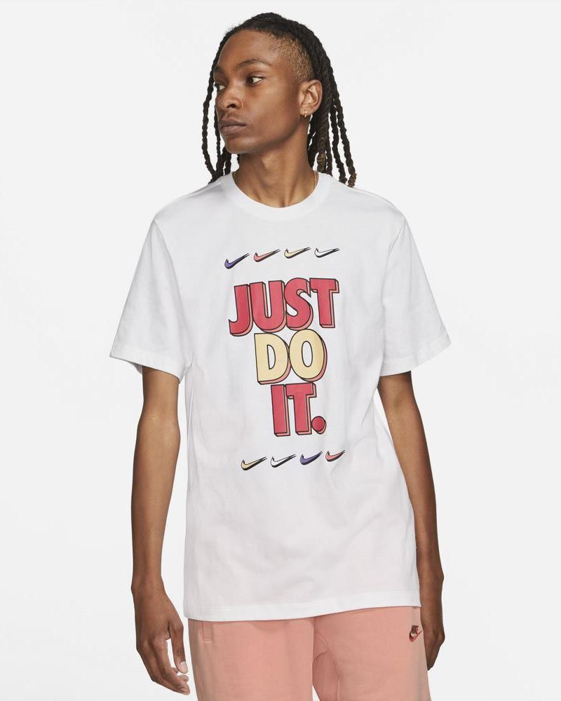 Nike just do it t shirt white outlet