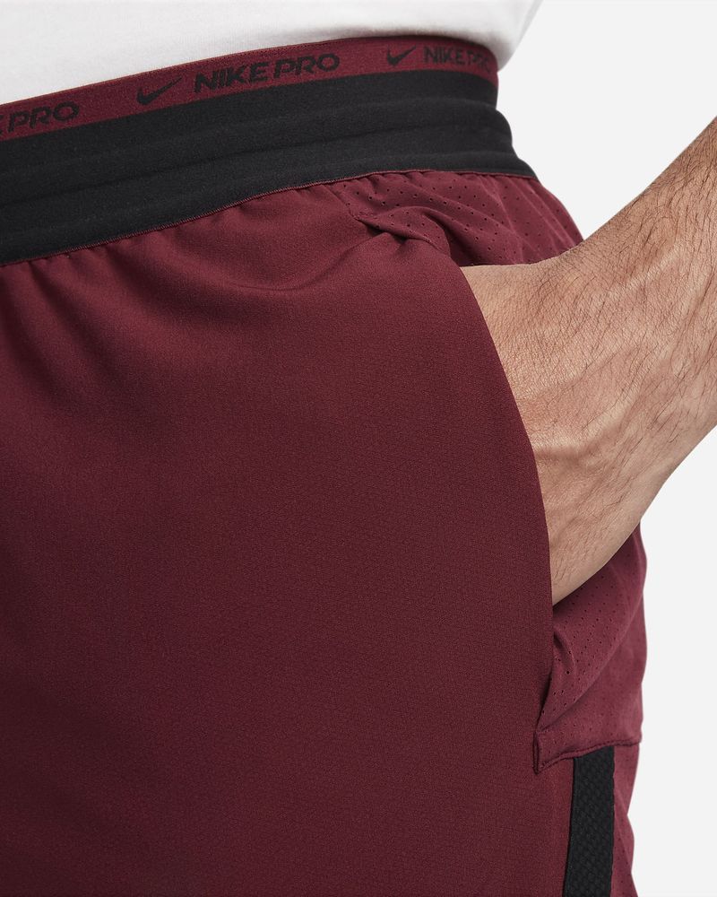 Burgundy nike pro online shorts