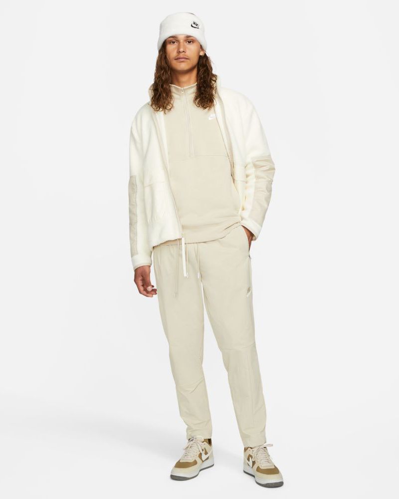 Sweat 1 2 zip Nike Sportswear Club pour Homme DD4732 206 Beige