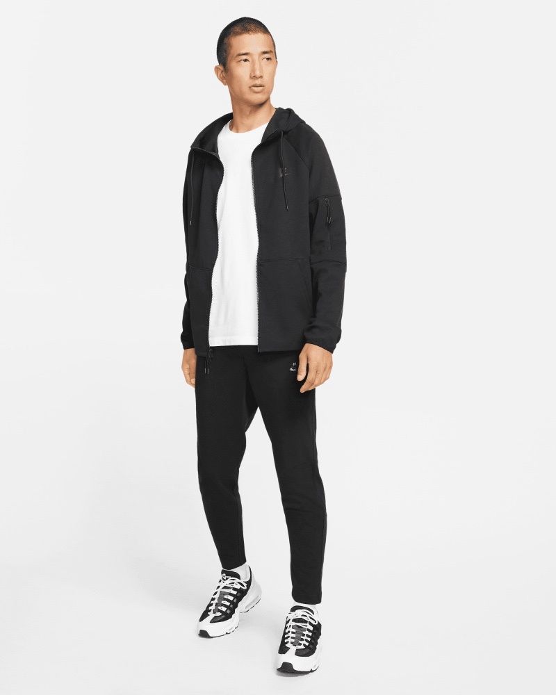 Casaco com capuz com fecho de correr preto Nike Sportswear Tech Essentials  para homem
