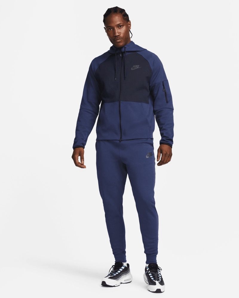 Casaco com capuz com fecho de correr Nike Sportswear Tech Essentials Navy &  Black para homem