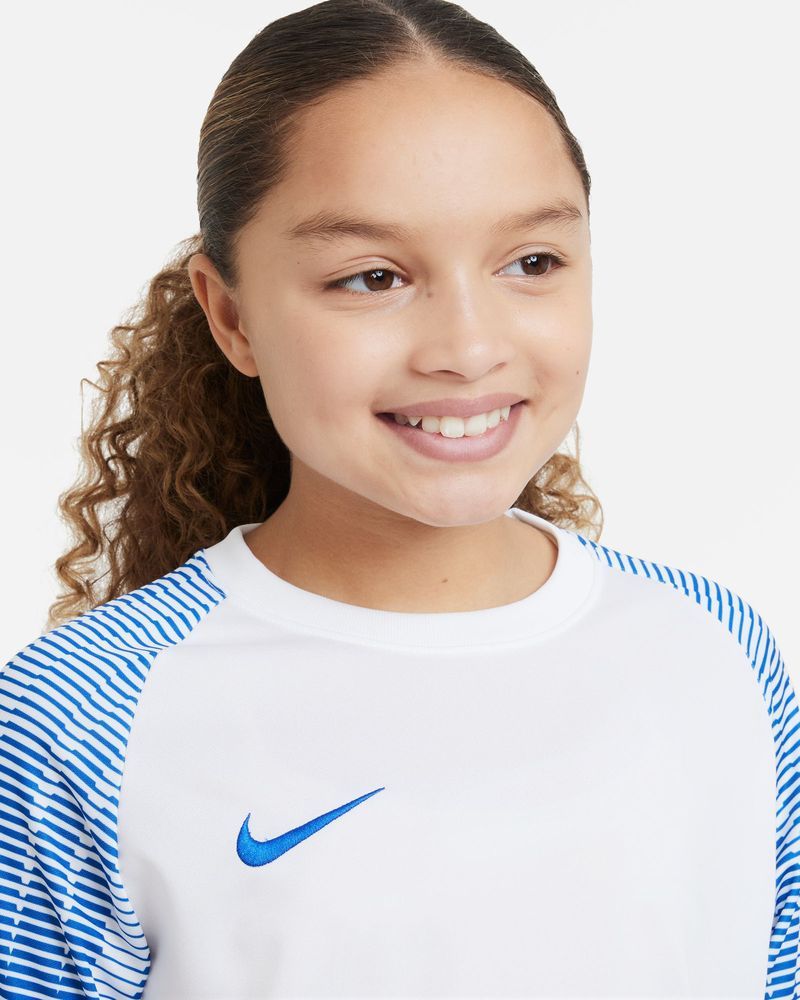 Maillot Nike Dri-FIT Academy pour Enfant - DH8369-102 - Blanc & Bleu Royal