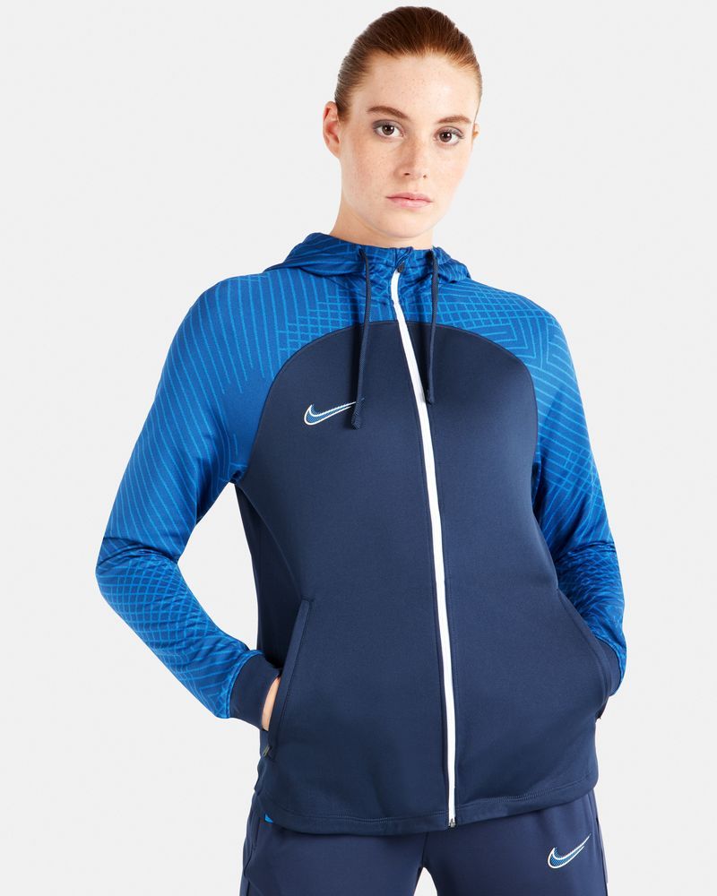 Nike Women's Dri-Fit Strike 22 Hooded Jacket - DH9153-451 - Navy ...