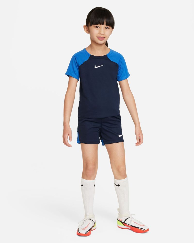 Ensemble maillot et short foot bleu marine pour enfant