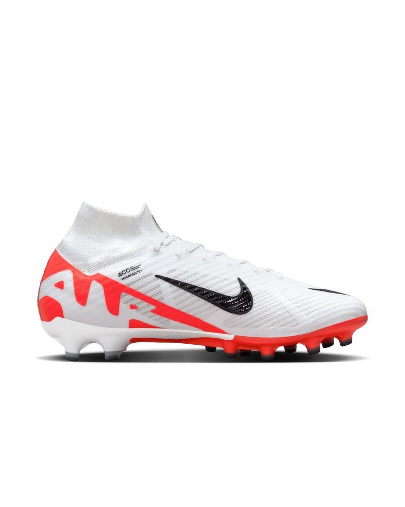 Chaussures de Football Nike Zoom Mercurial Superfly 9 Elite AG-Pro Rouge &  Blanc pour homme
