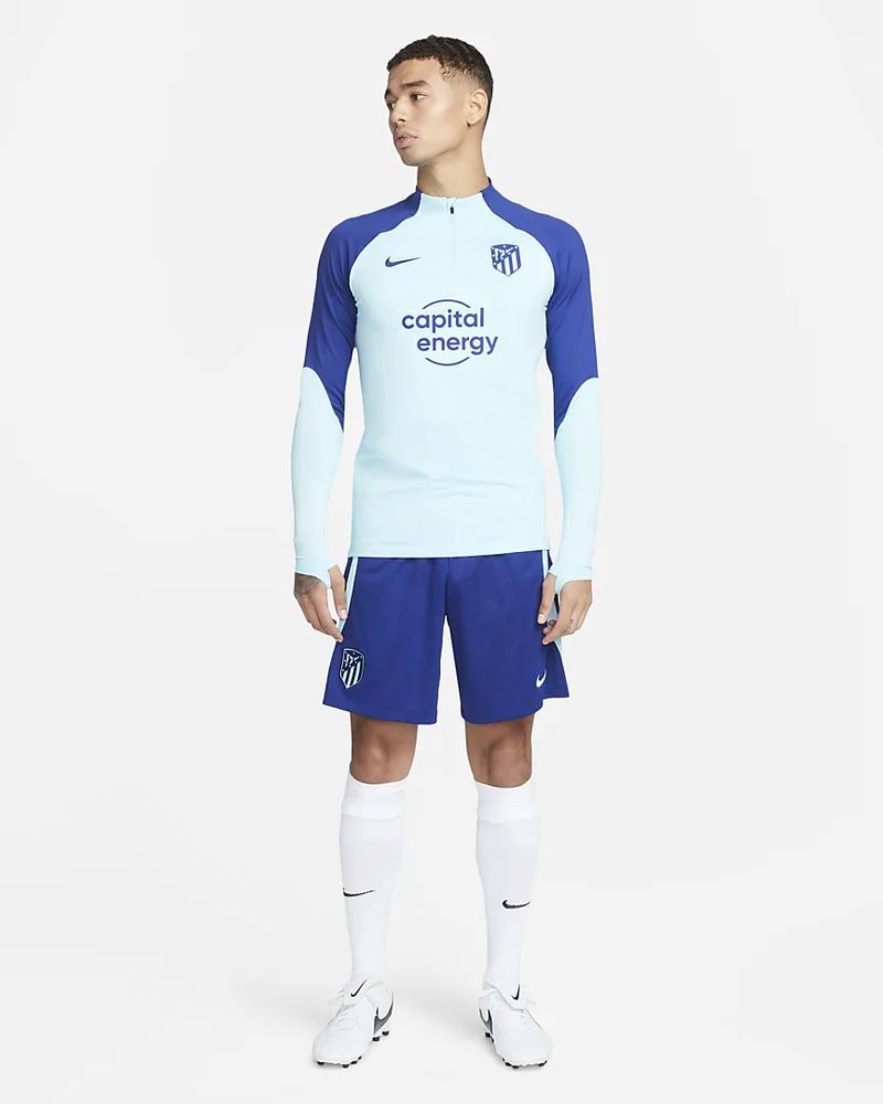 haut entrainement 1 2 zip nike atletico madrid bleu dm2453 482