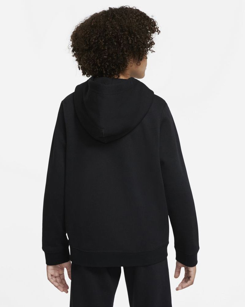 sweat a capuche nike sportswear core noir pour enfant dm8097 010