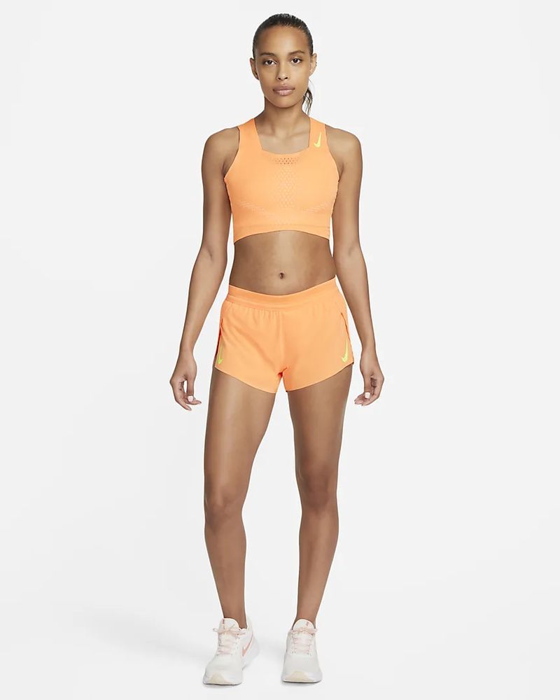 Racing Crop Top Nike Dri-FIT ADV AeroSwift pour Femme - DM8728-811 - Orange