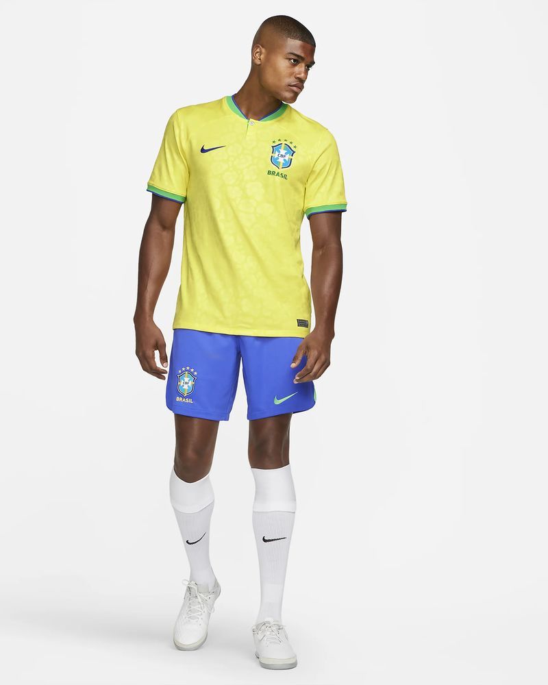 Men's Brazil 2022/23 Stadium Home Jersey - DN0680-741 - Yellow