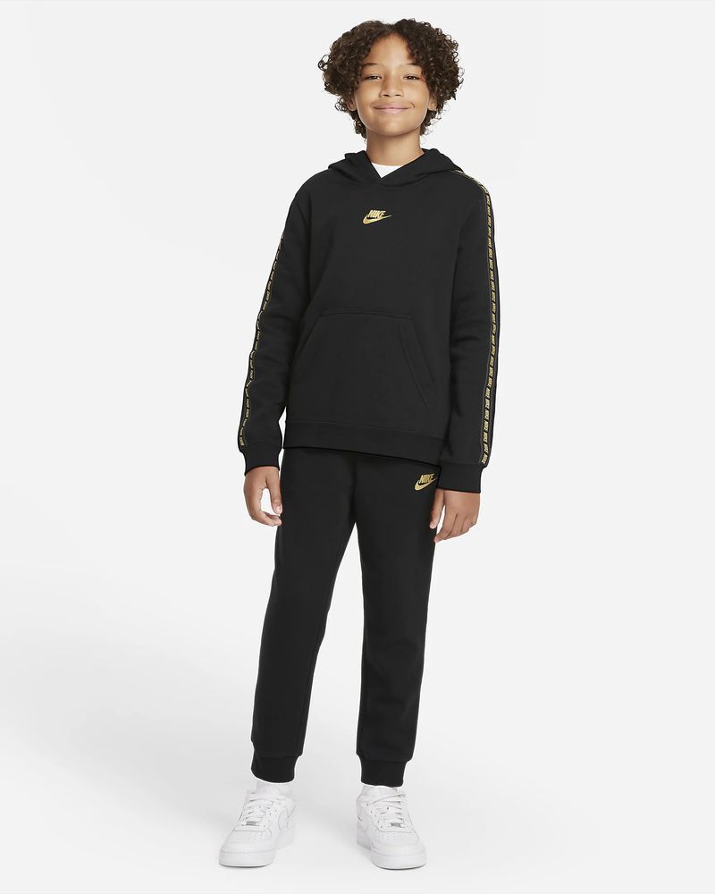 Felpa con cappuccio Nike Sportswear da ragazzo DO2652 010 Nero
