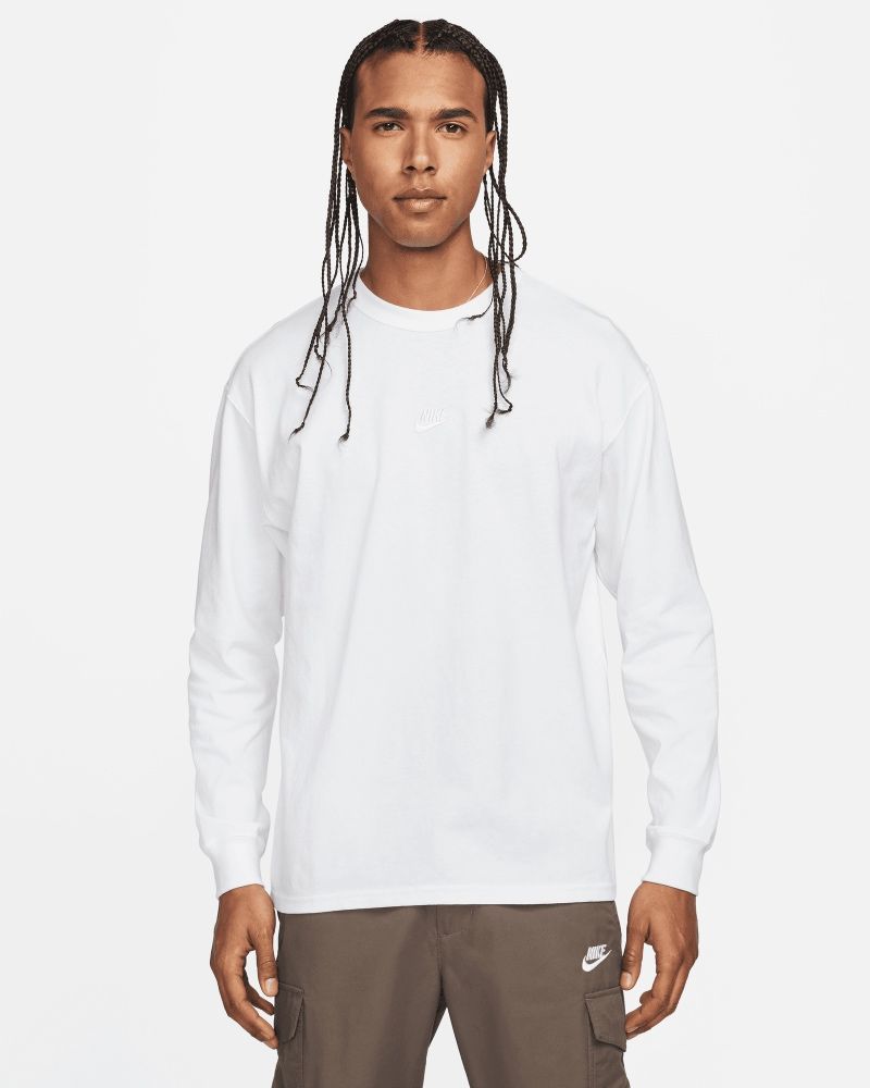 T shirt manches longues Nike Sportswear Premium Essentials Blanc