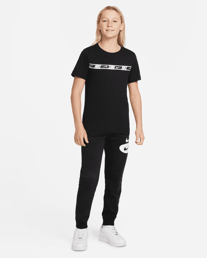 tee shirt nike sportswear repeat noir pour enfant dq5102 010