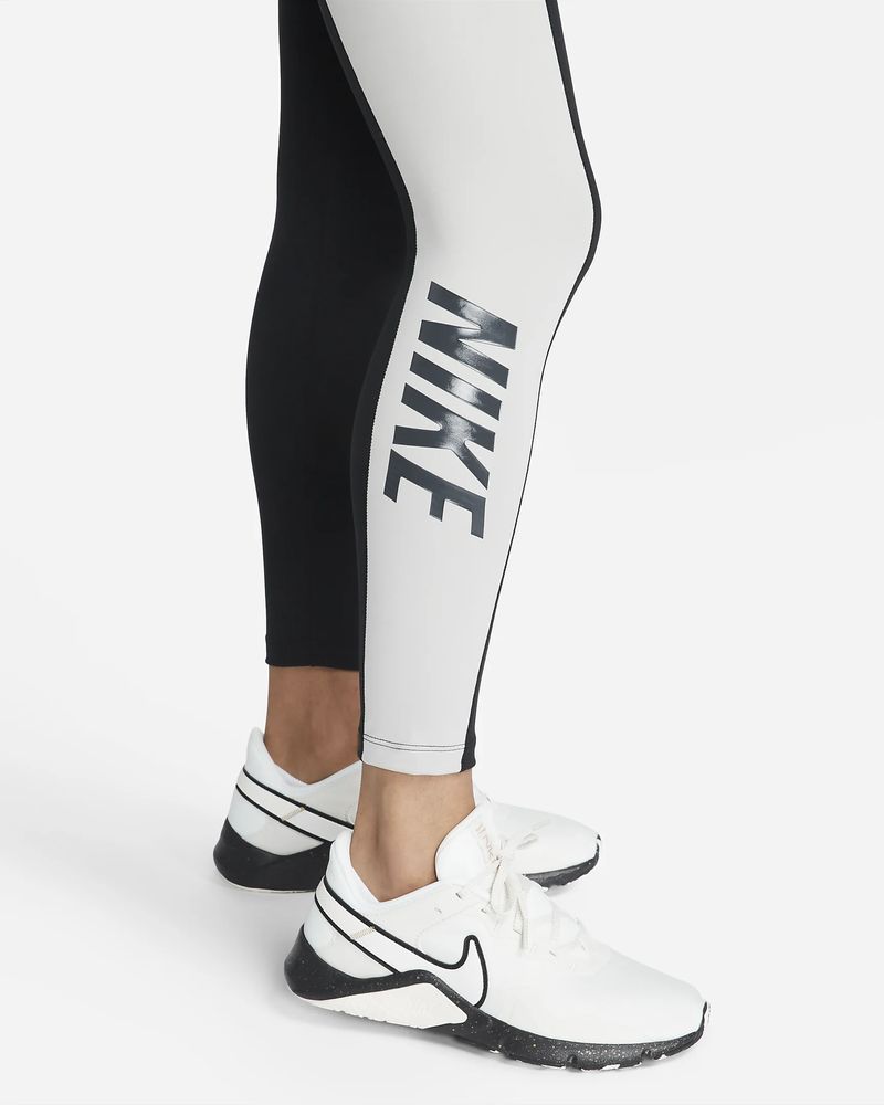 Nike One Mid Rise 7/8 Tights Entrenamiento Mujer - Black/White