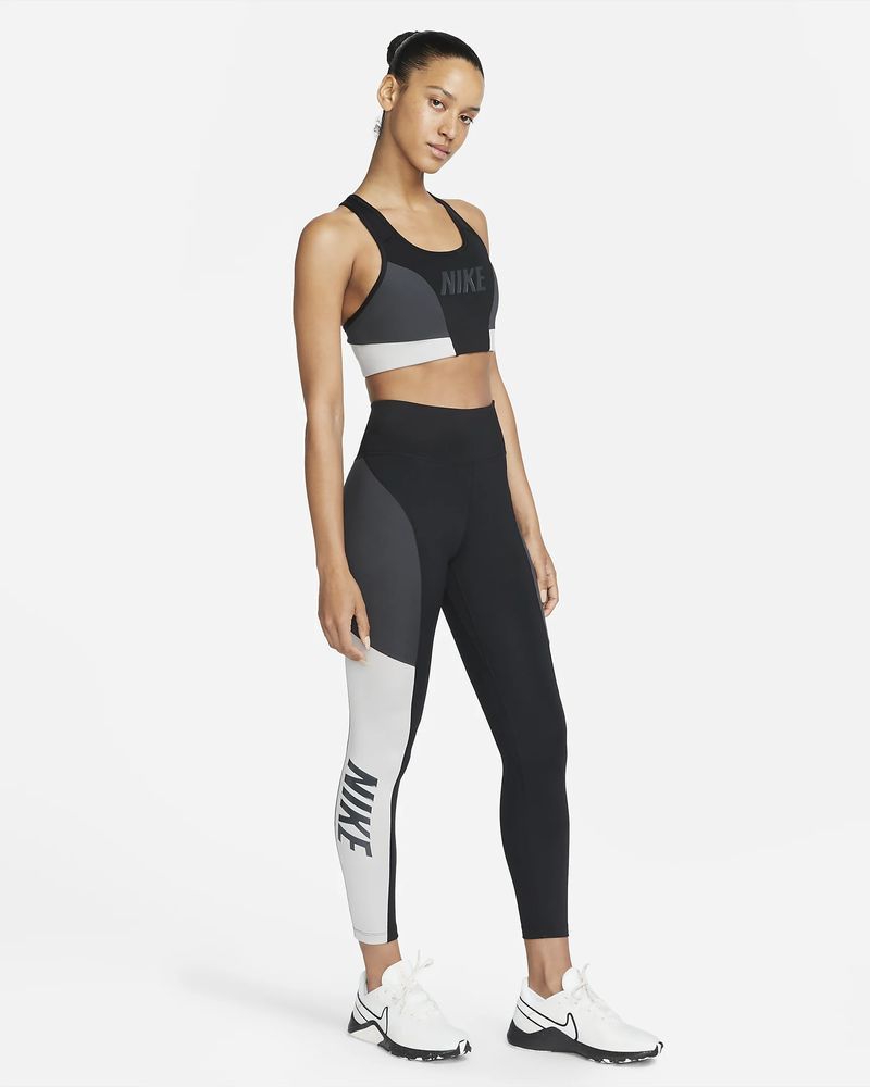 Malla Nike One Mid Rise 7 8 Color Block para Mujer DQ5550 010