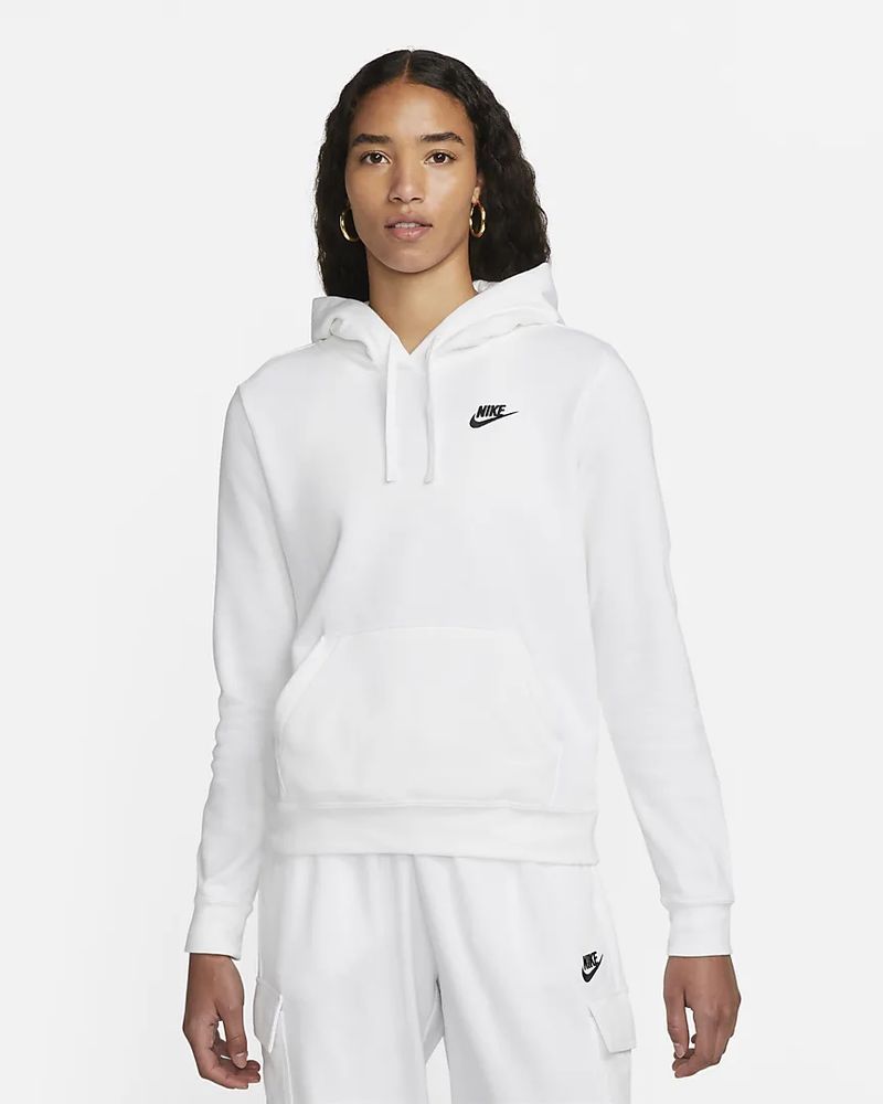 Sweat à capuche Nike Sportswear Club Fleece Beige & Blanc pour Femme –  DQ5793-126