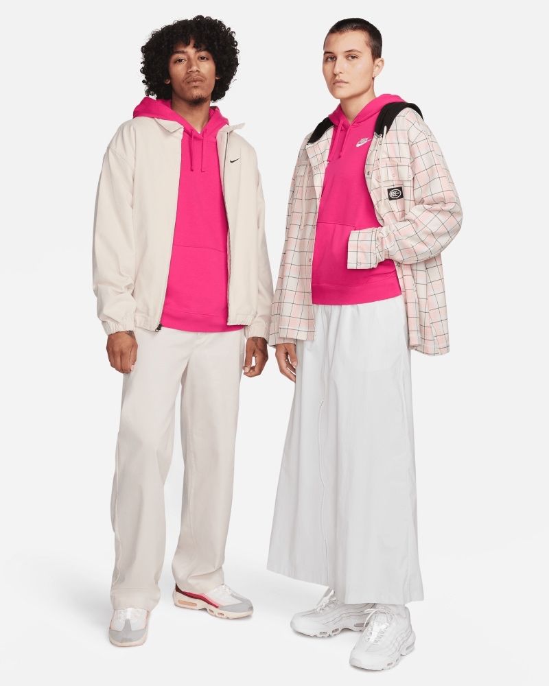 Sweat capuche rose best sale femme