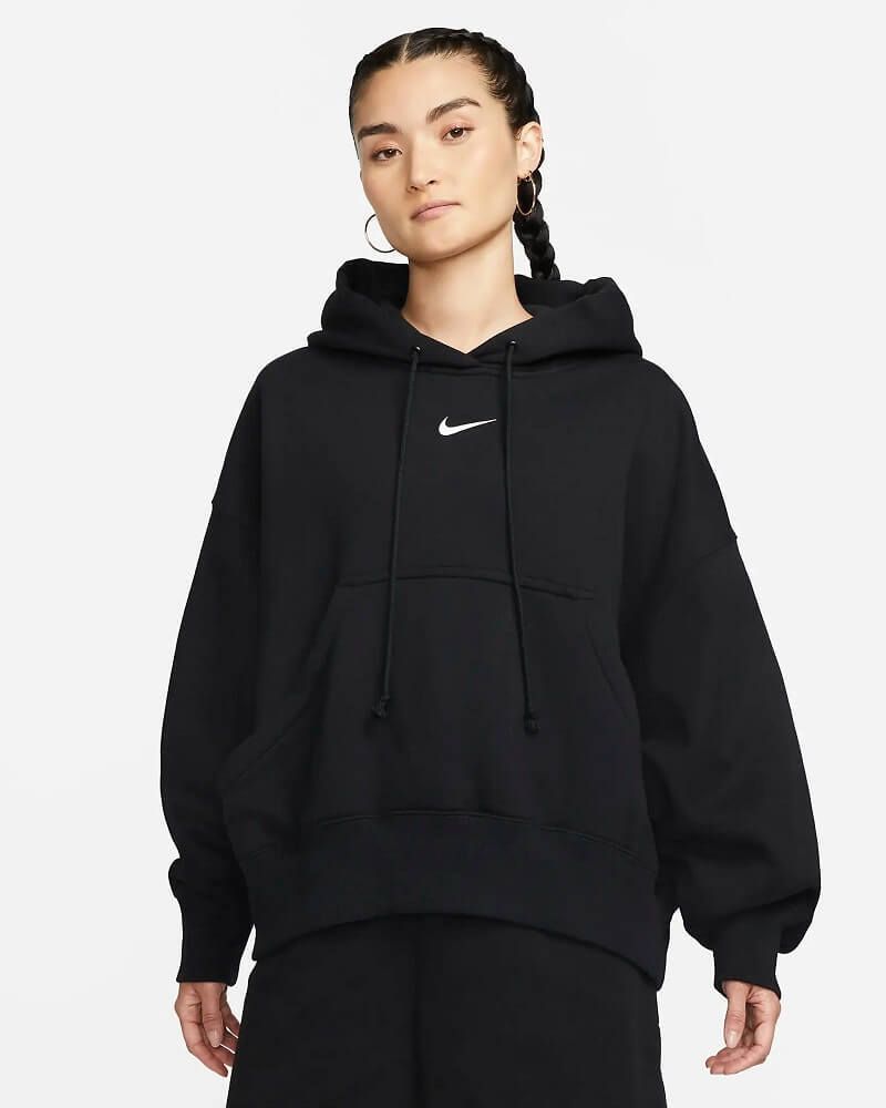 Sudadera con capucha Nike Sportswear Phoenix Fleece Negro, Mujer