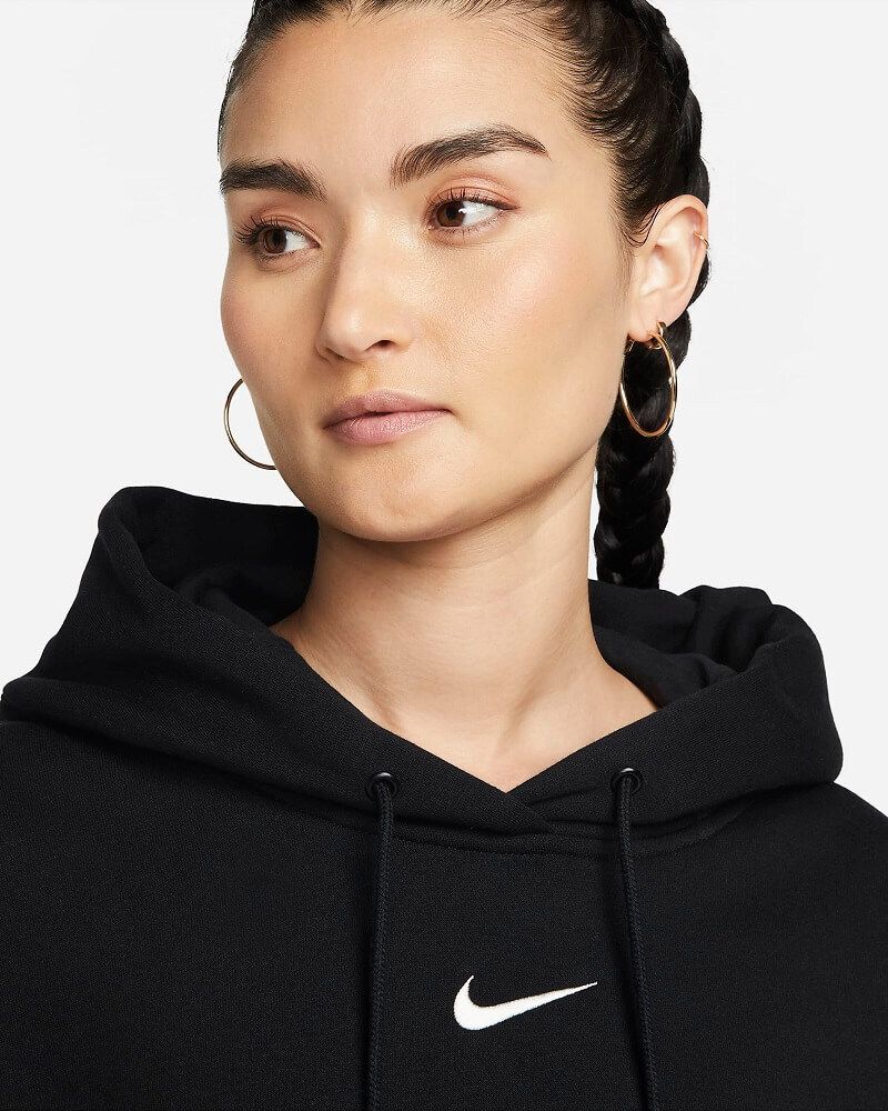 SWEAT A CAPUCHE femme swoosh blanc NIKE