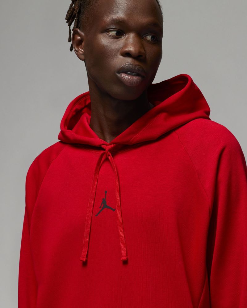 Felpa con cappuccio Jordan Dri Fit Sport Crossover Rosso per uomo