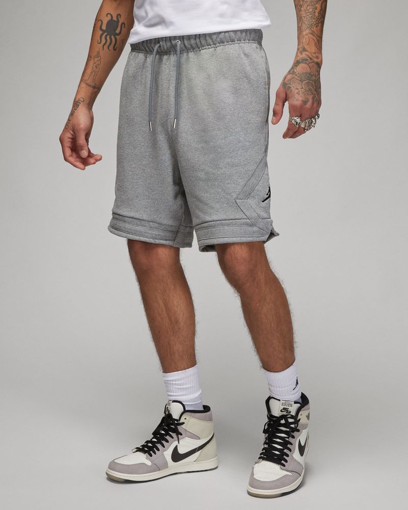 Men s Jordan Flight Fleece Shorts Grey DQ7472 092 EKINSPORT