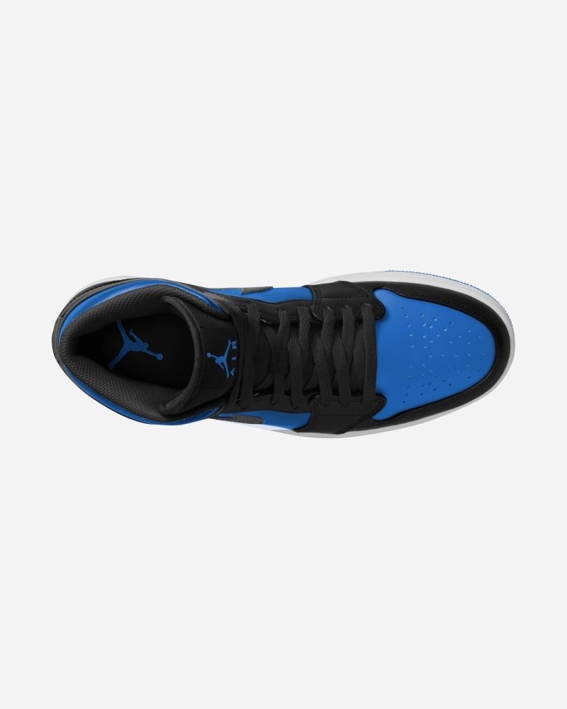 Chaussures Nike Jordan 1 Mid Noir & Bleu pour homme EKINSPORT