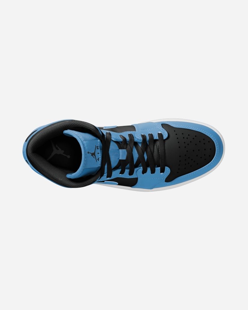 Air Jordan 1 Mid Blue Black Men s Shoes EKINSPORT