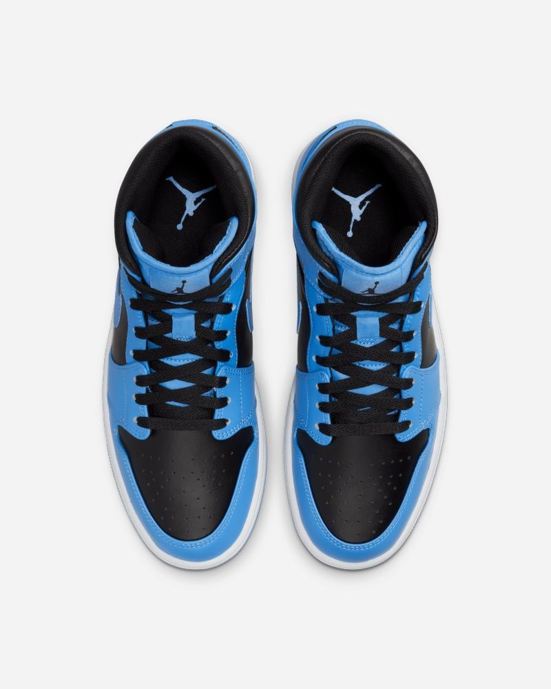 Air Jordan 1 Mid Blue Black Men s Shoes EKINSPORT