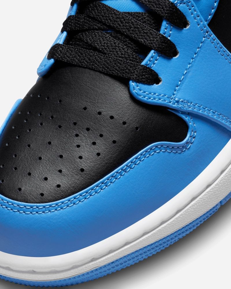 Air Jordan 1 Mid Blue Black Men s Shoes EKINSPORT
