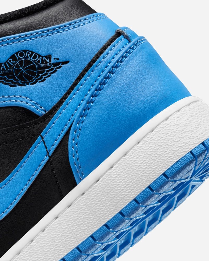 Air Jordan 1 Mid Blue Black Men s Shoes EKINSPORT