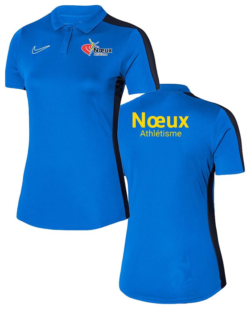 Polo Bleu Royal pour Femme - Noeux Athletisme