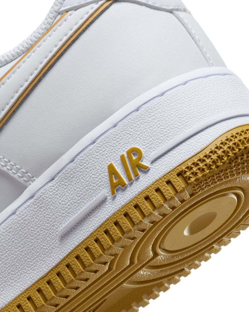 Chaussures Nike Air Force 1 Blanc Or pour homme EKINSPORT