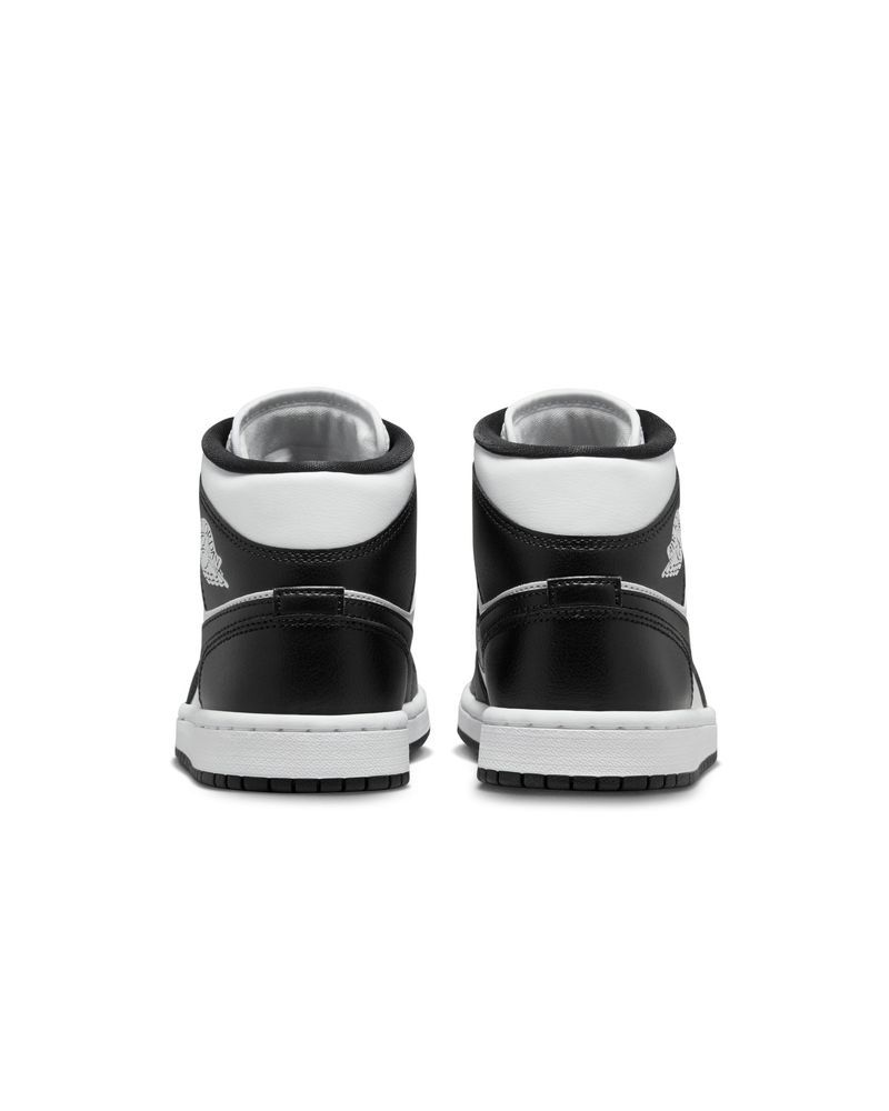 Scarpe Nike Jordan 1 Mid bianche e nere da donna EKINSPORT