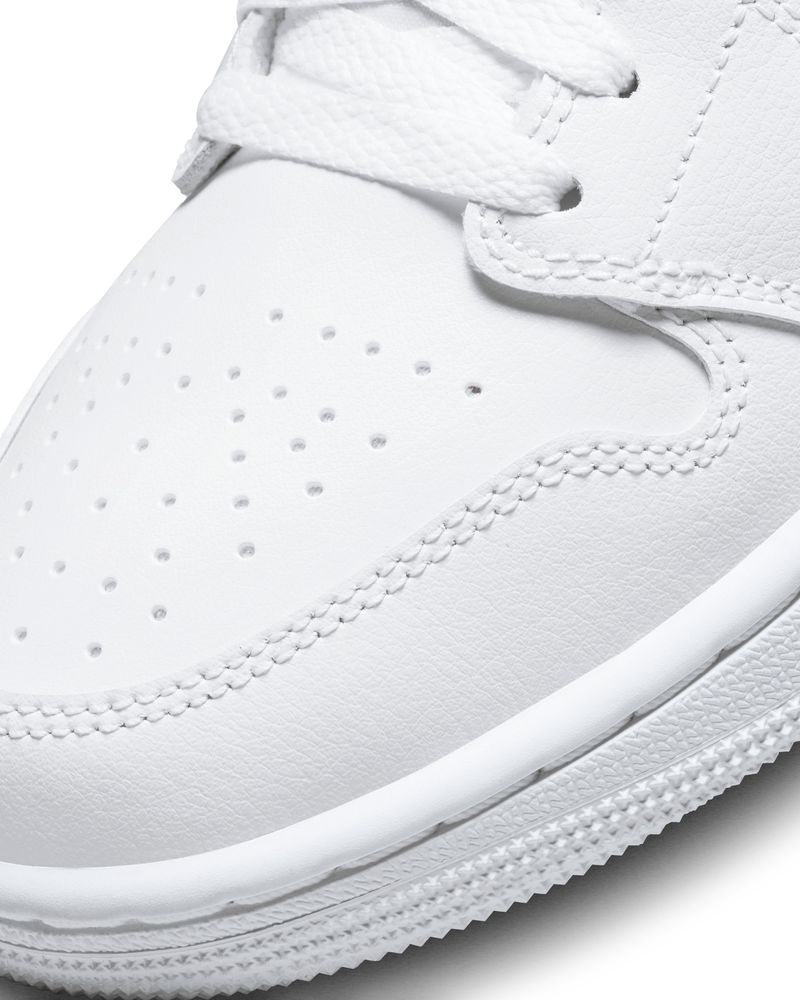 Air jordan 1 top mid mujer blancas