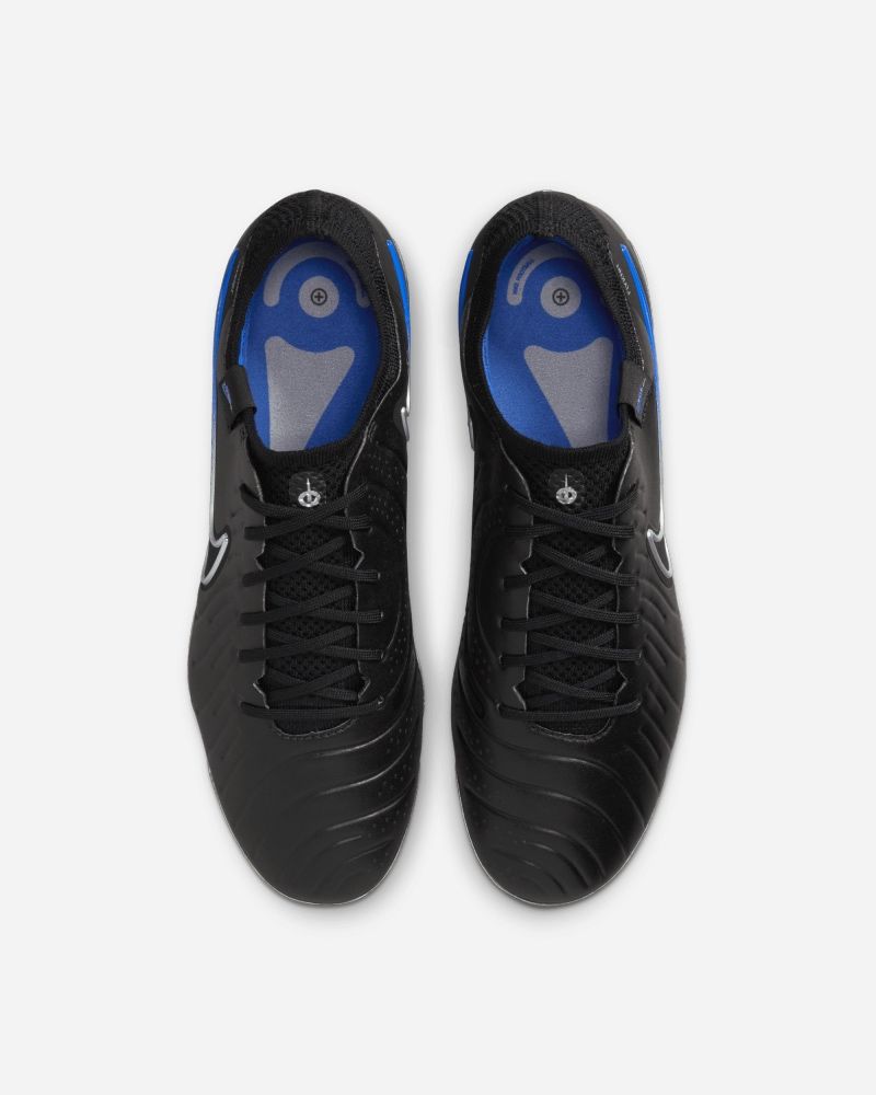 Chaussures de Football Nike Tiempo Legend 10 Elite Noir & Bleu pour Homme