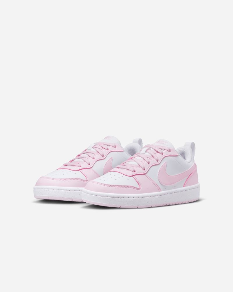 Nike Court Borough Low Recraft White Pink Children s Shoes
