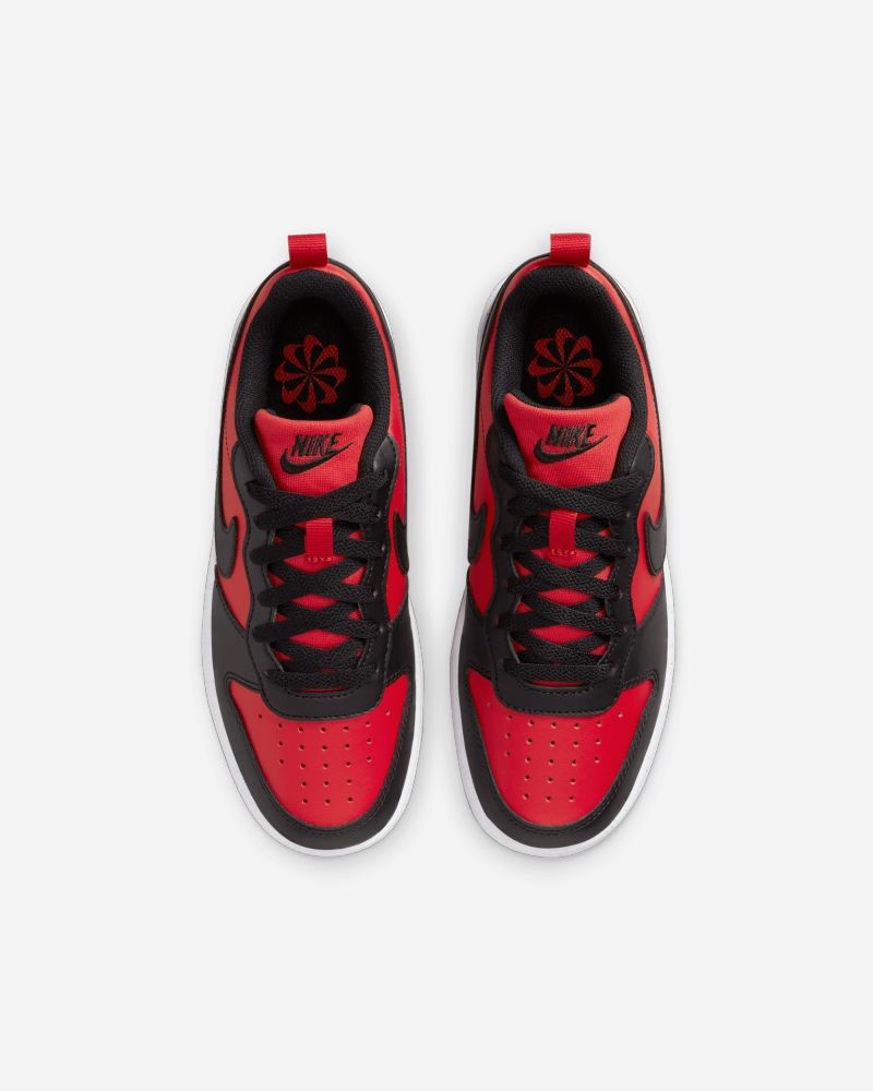 Shoes Nike Court Borough Low Recraft Red Black for kids EKINSPORT