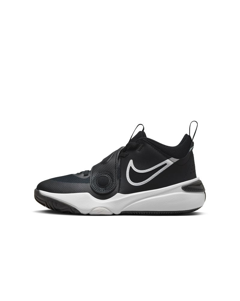 Chaussures de basketball Nike Team Hustle D 11 Noir Blanc pour