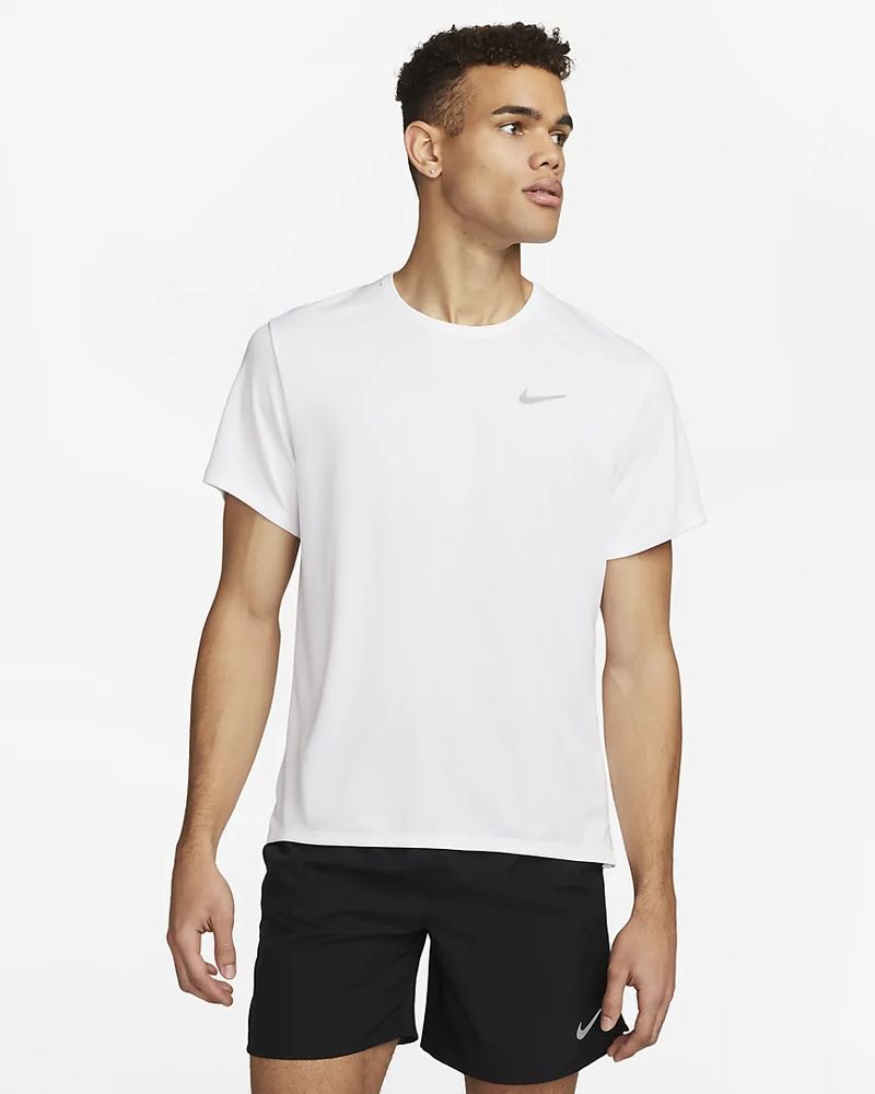 vleet tot nu oriëntatie Nike Heren Dri-FIT UV Miler T-Shirt - DV9315-100 - Wit | EKINSPORT