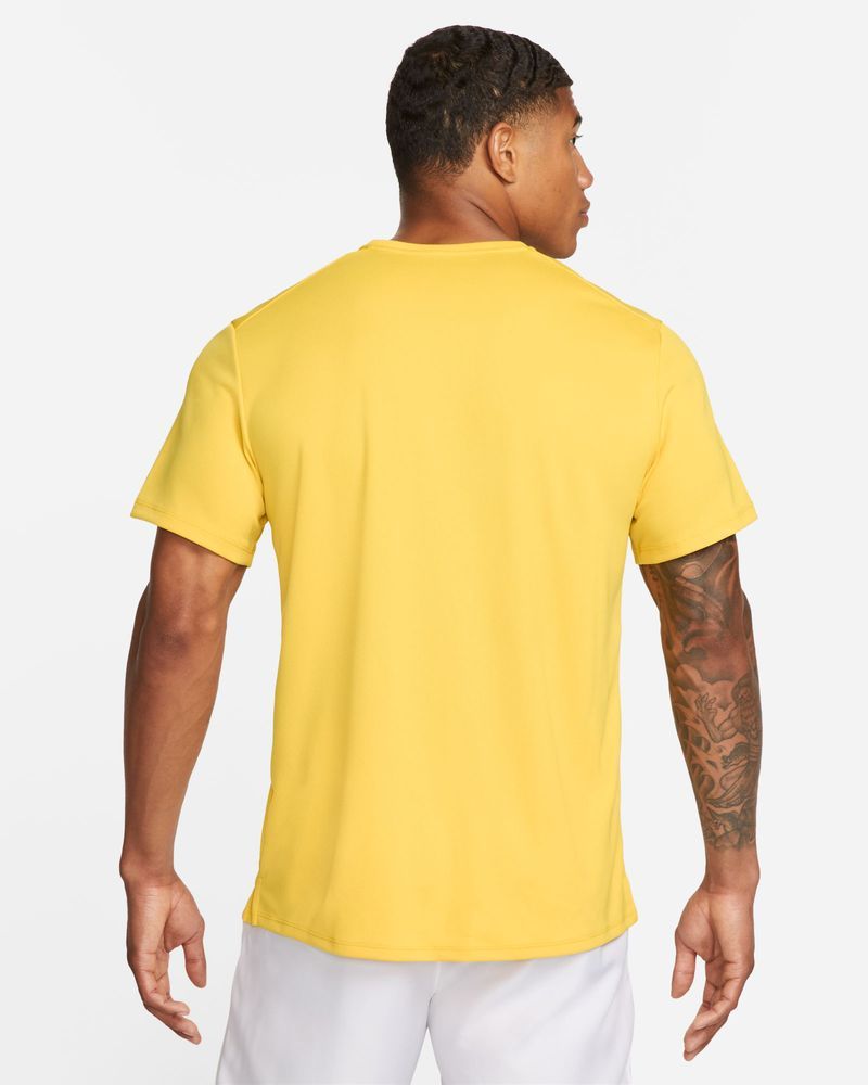 Crew Neck Short Sleeve Men Yellow Nike Shirt Mustard Yellow Nike