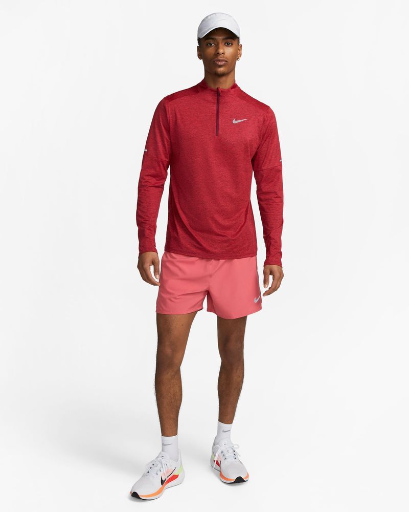 Short de Running Nike Challenger Dri-FIT 5 Brief-Lined Rouge pour