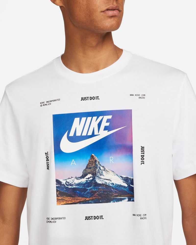 Tee shirt deals nike homme blanc