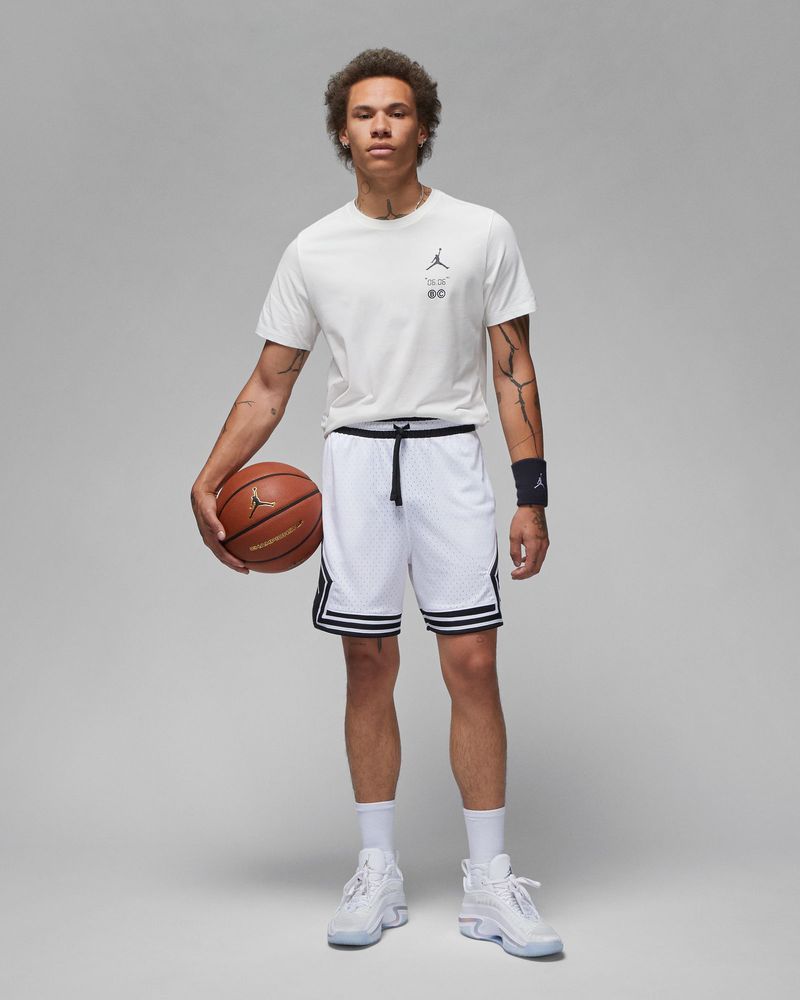 Short basket on sale blanc jordan