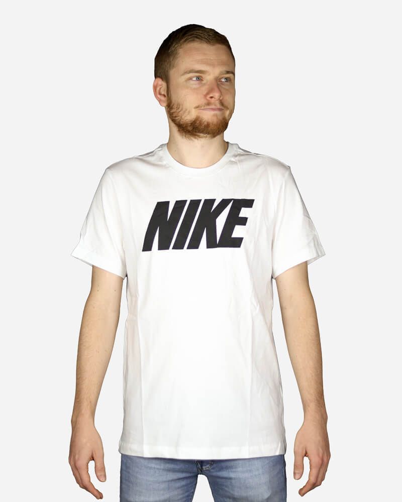 Tee shirt blanc nike homme sale