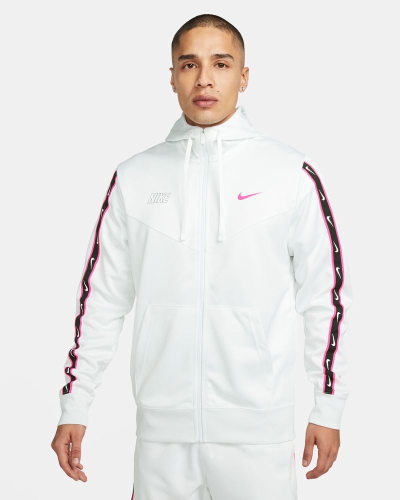 Men s Nike Sportswear Repeat Hoodie White Pink DX2025 122