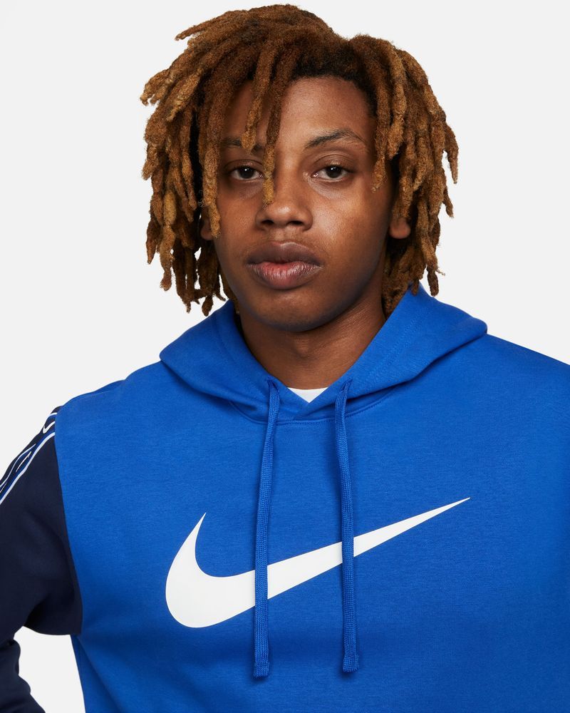 Men s Nike Sportswear Repeat Hoodie Blue DX2028 480 EKINSPORT