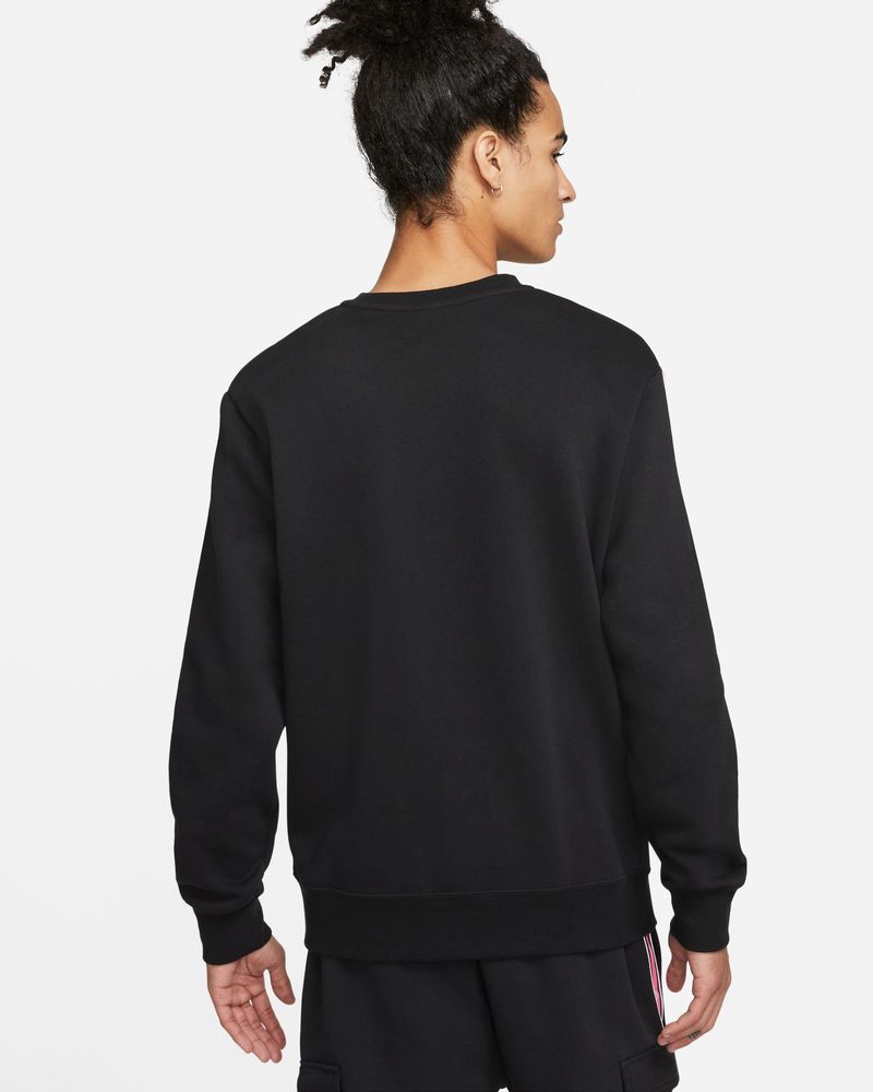 Men s Nike Sportswear Repeat Sweatshirt Black DX2029 013 EKINSPORT