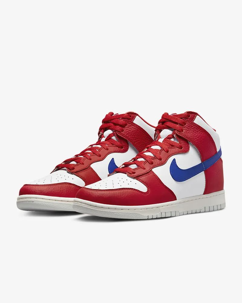 Chaussure nike bleu blanc on sale rouge