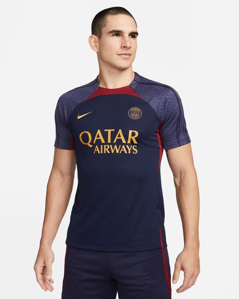 Maillot d'entrainement Nike Dri-FIT Paris Saint-Germain Strike Knit Bleu  Foncé pour Homme - DX3022-499