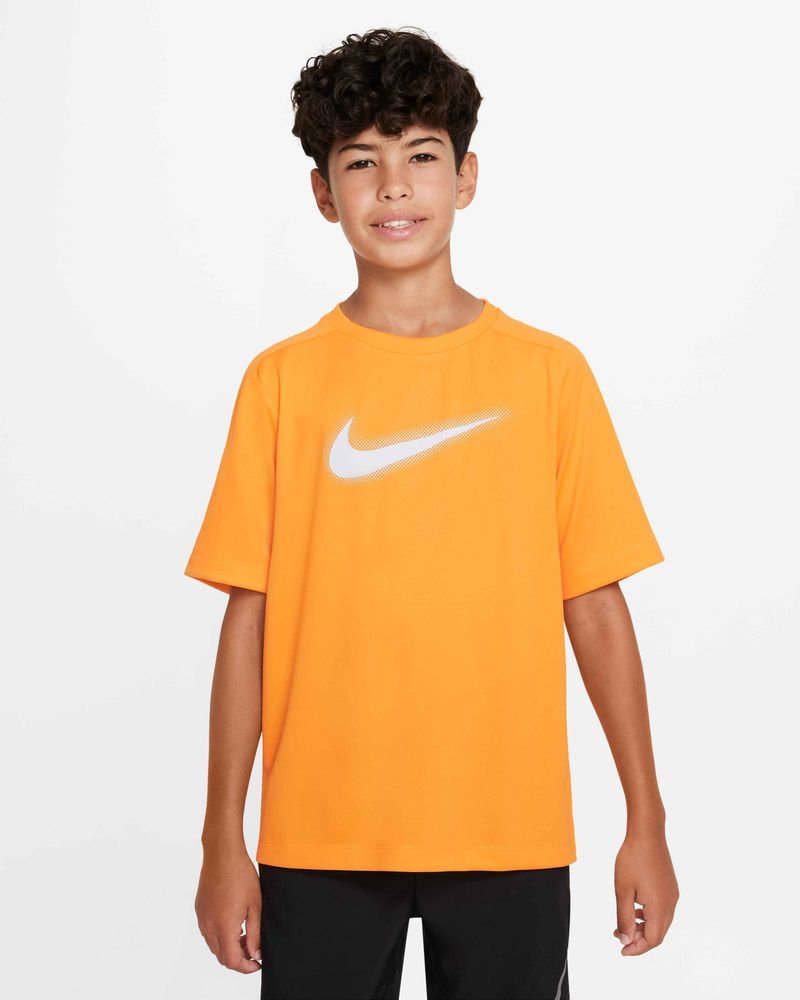Nike Children s Multi Orange Training T Shirt DX5386 836 EKINSPORT