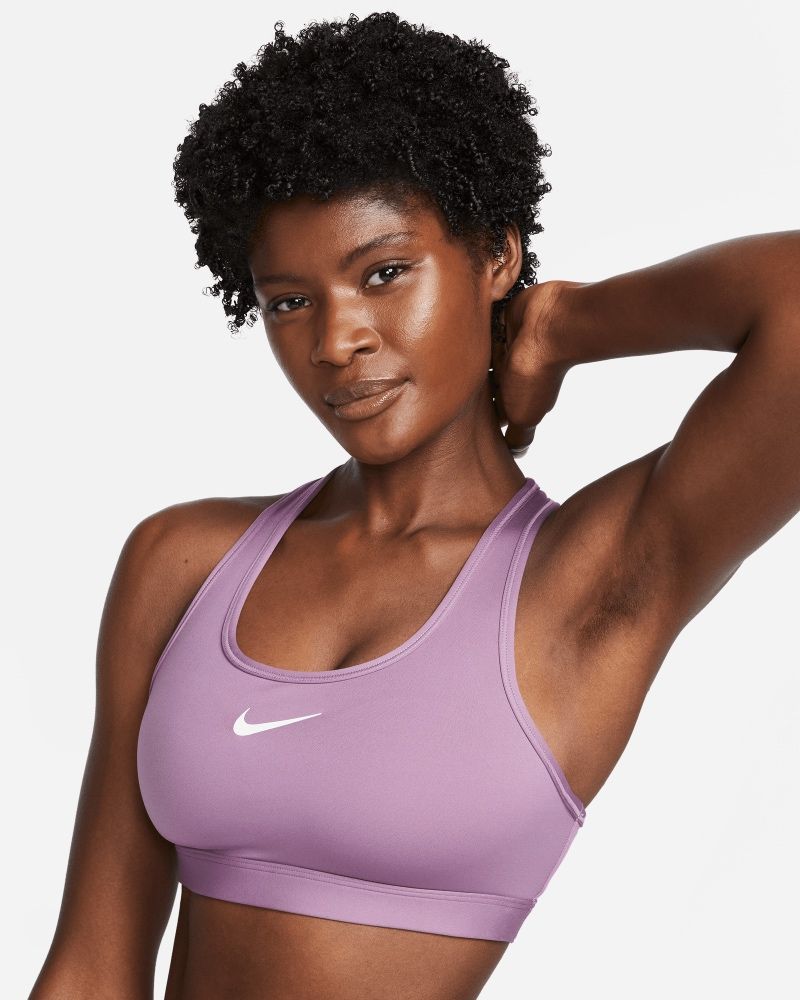 Women s Nike Swoosh Violet Bra EKINSPORT